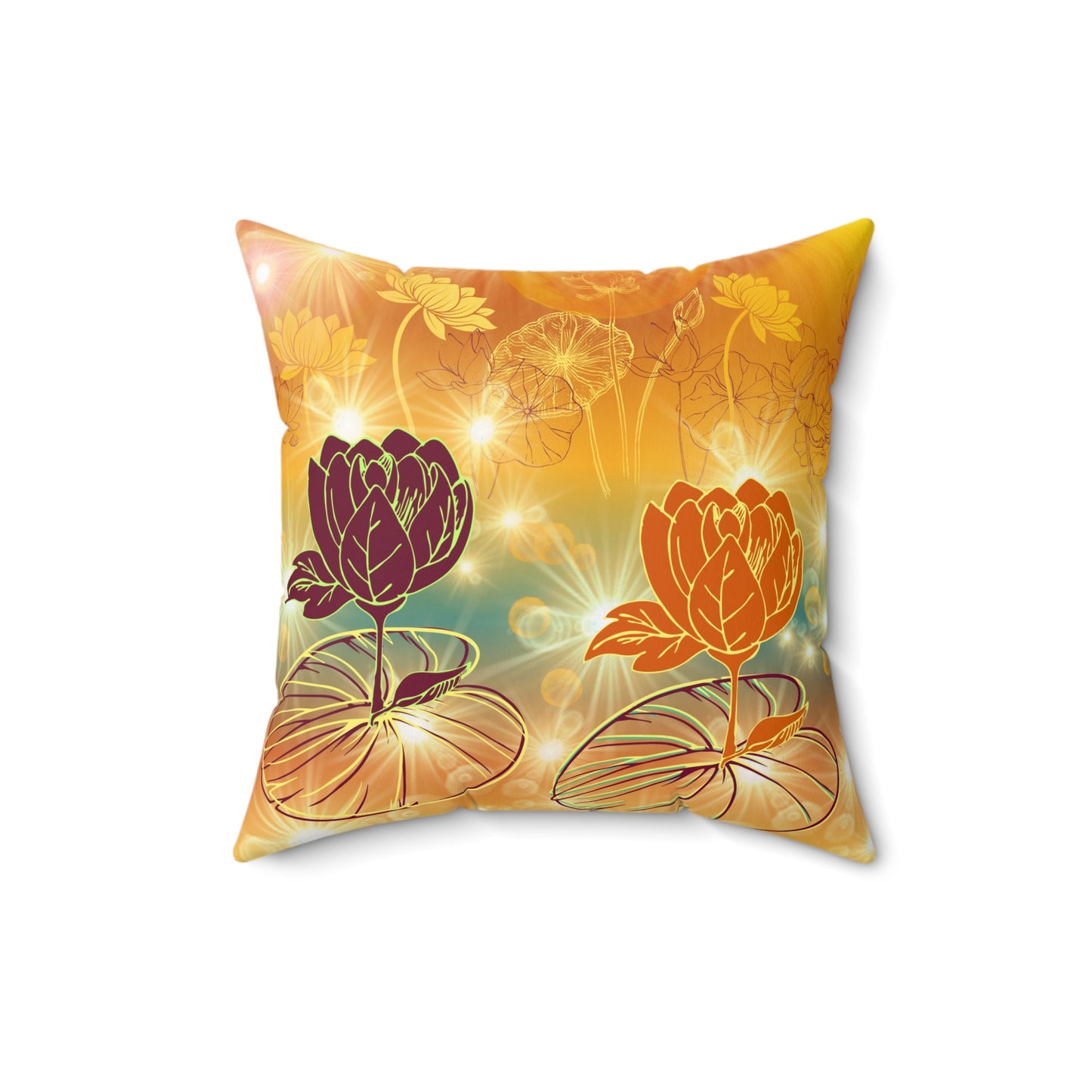 Reflections Spun Polyester Square Pillow