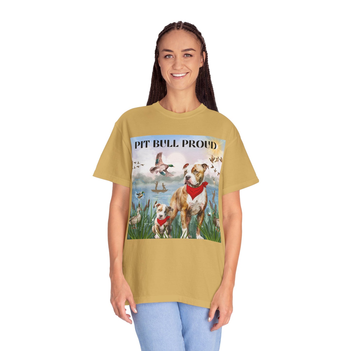 Pit Bull Proud Unisex Garment-Dyed T-shirt