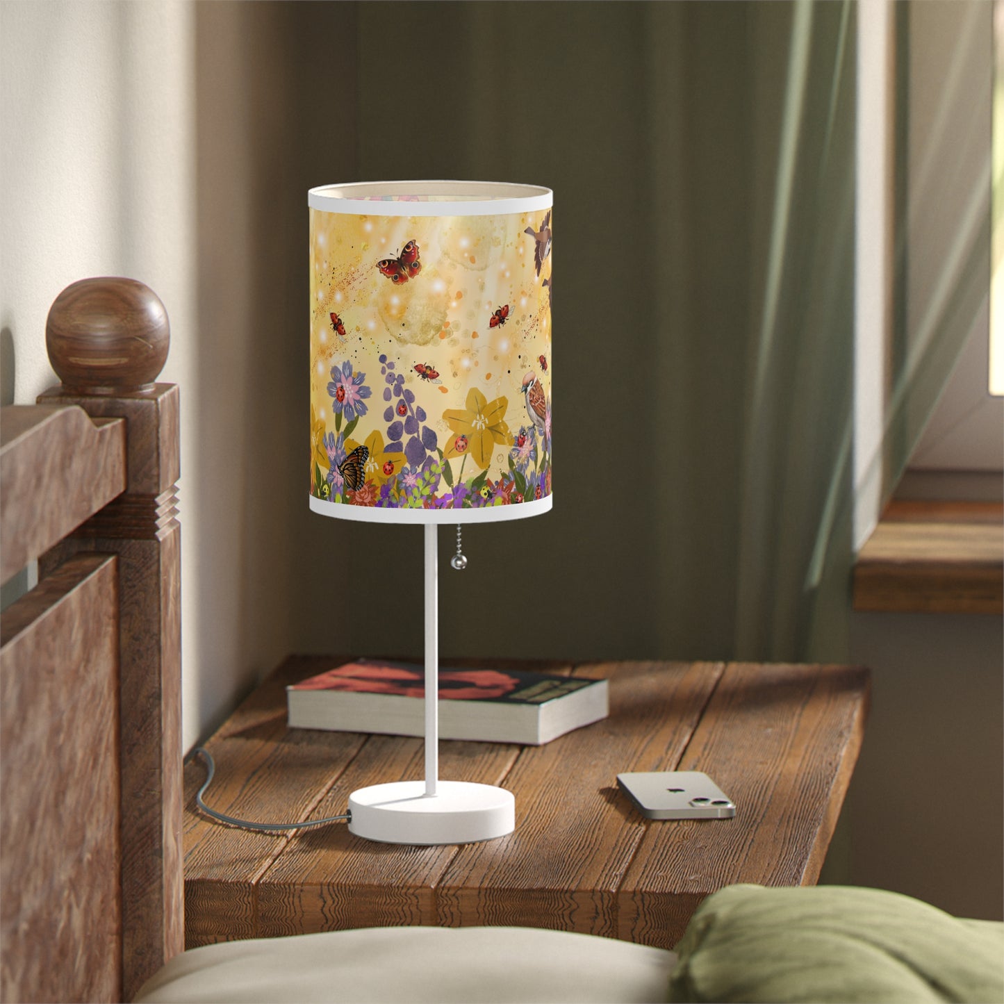 Ladybug Garden Lamp on a Stand, US|CA plug