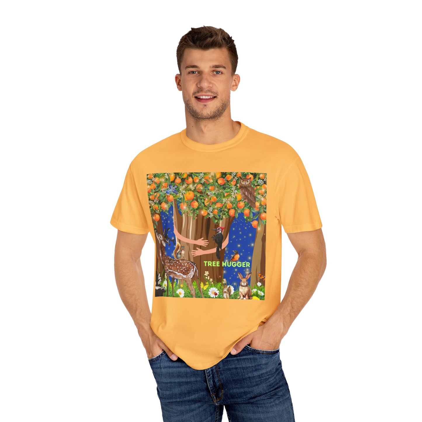 Tree Hugger Unisex Garment-Dyed T-shirt