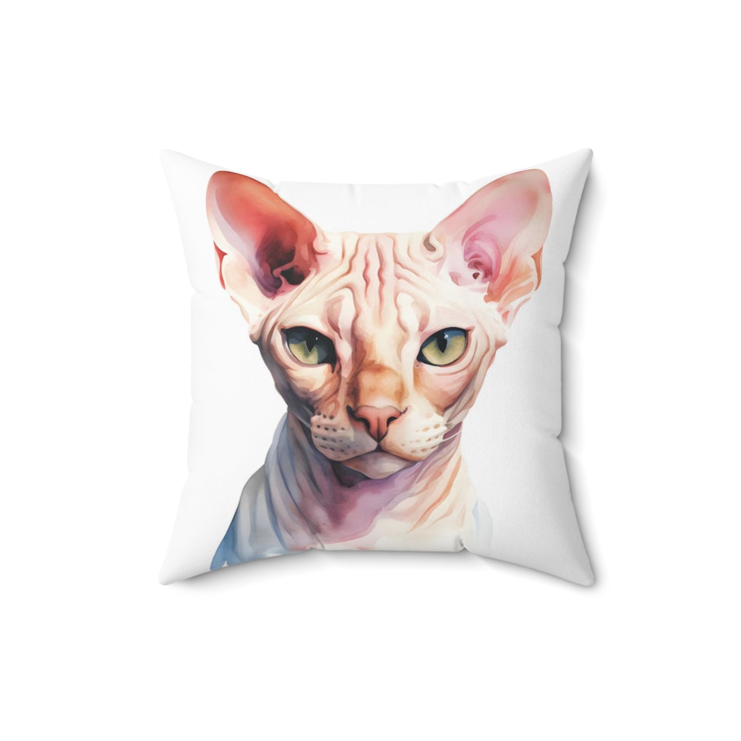 Spun Polyester Square Pillow Sphynx 2