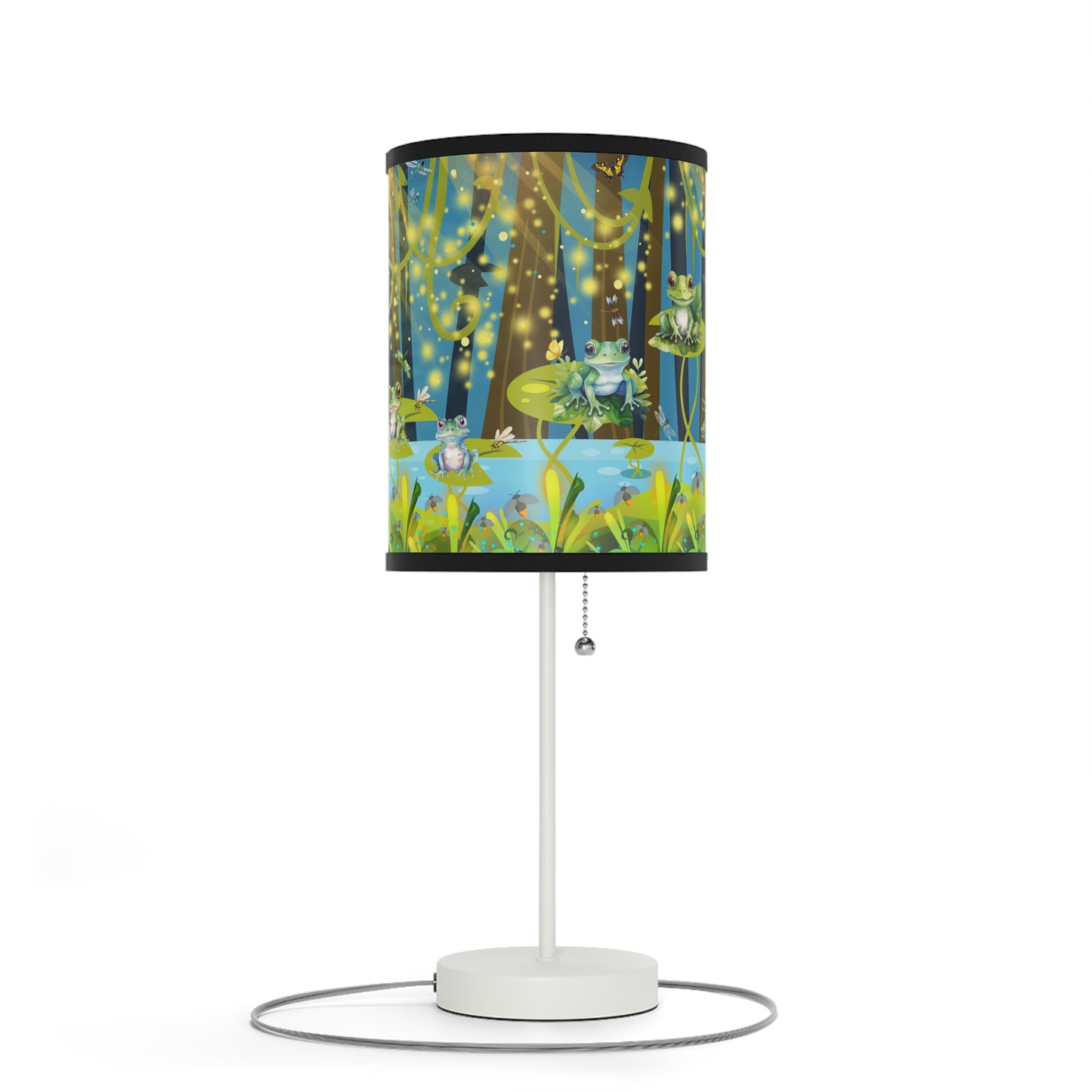 Frogs And Fireflies Lamp on a Stand, US|CA plug