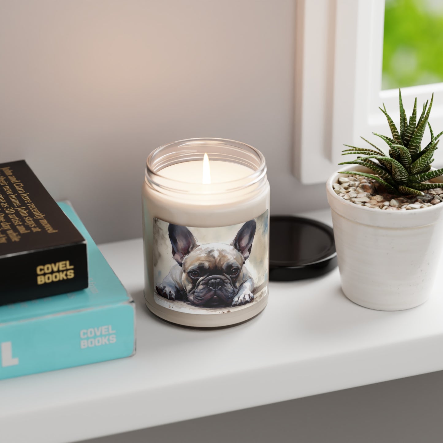 Sweet Frenchie Scented Soy Candle, 9oz