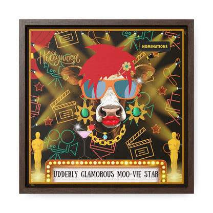 Moo-vie Star Gallery Canvas Wraps, Square Frame