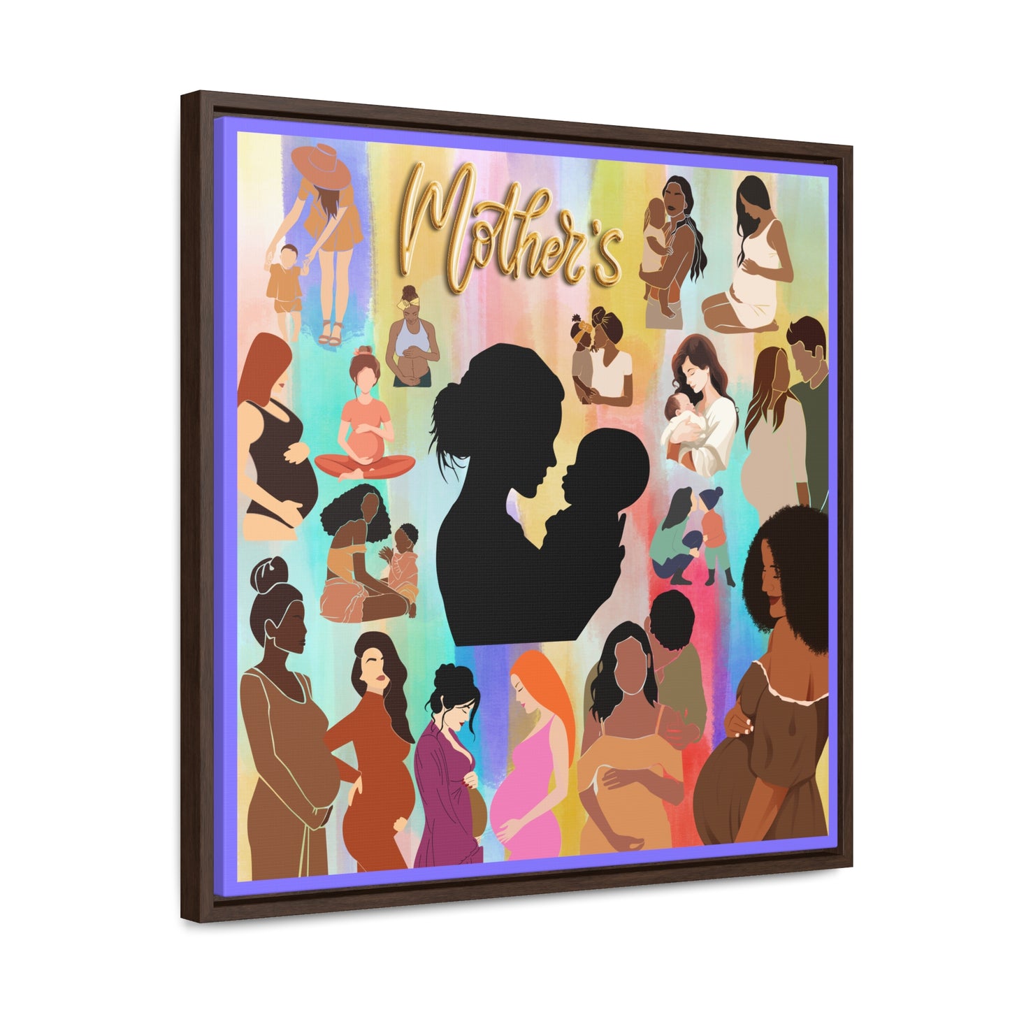 Mothers Gallery Canvas Wraps, Square Frame