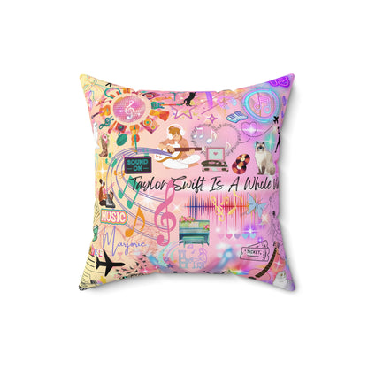 Taylor Swift Is A Whole Vibe Spun Polyester Square Pillow