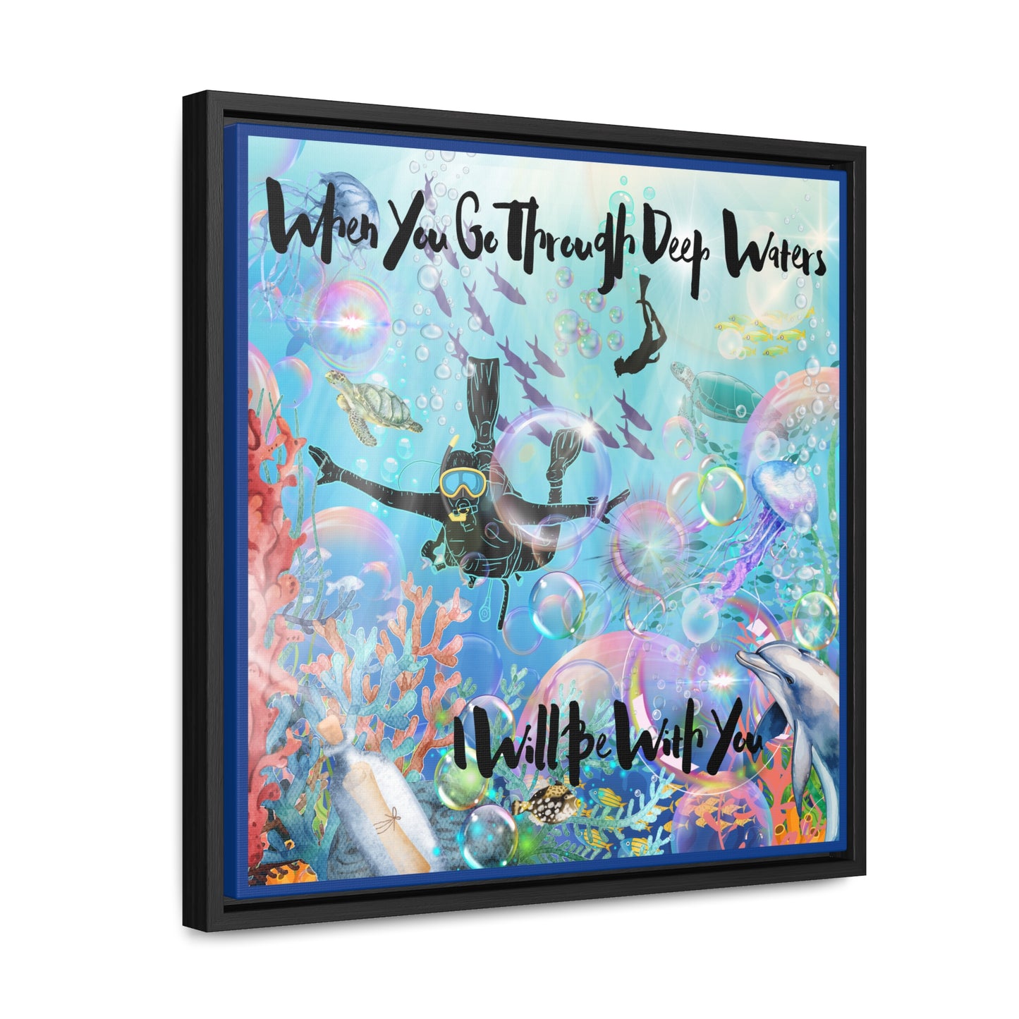 I WIll Be With You Gallery Canvas Wraps, Square Frame