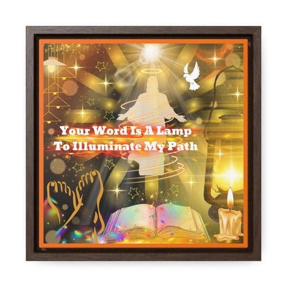 Your Word Gallery Canvas Wraps, Square Frame