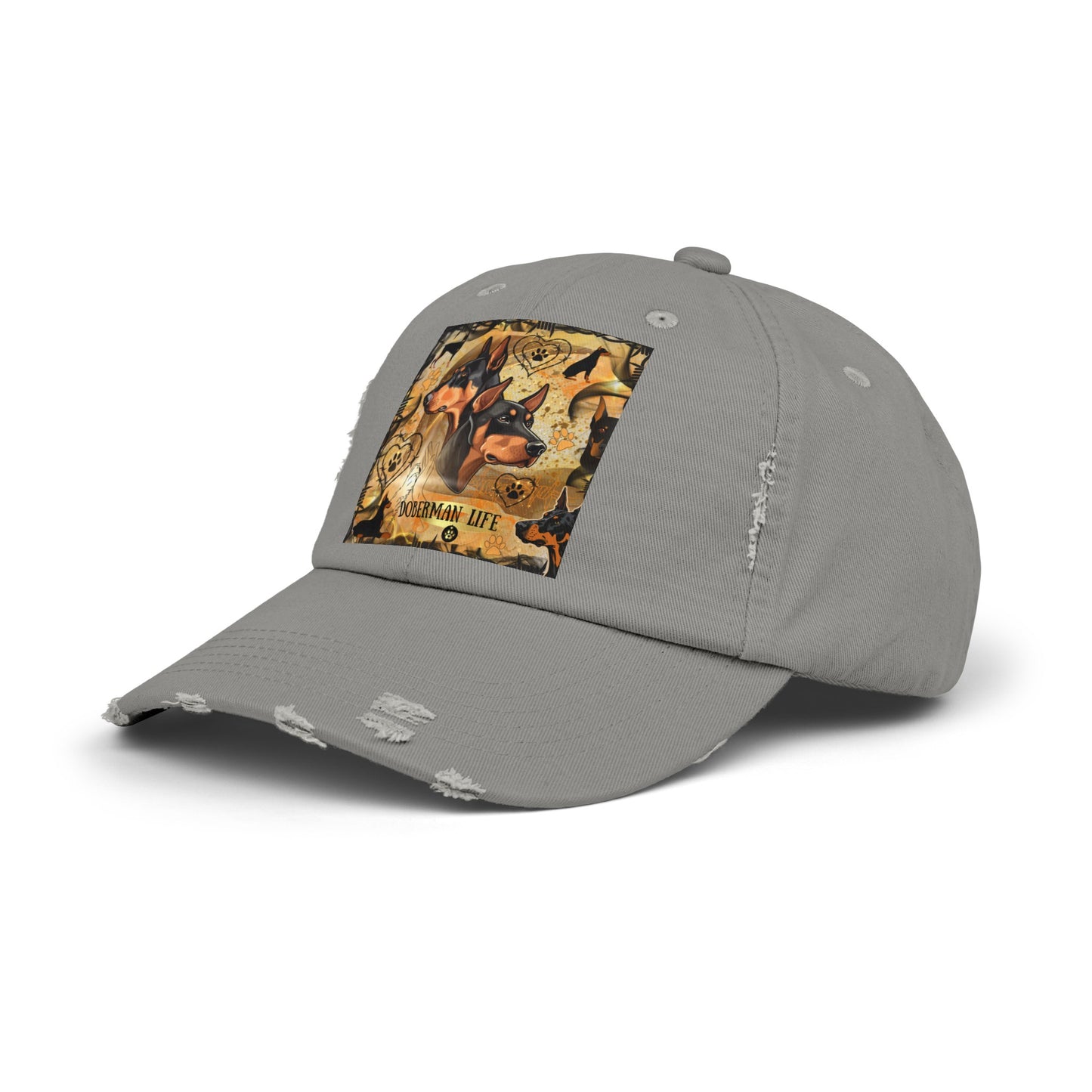 Doberman LifeUnisex Distressed Cap