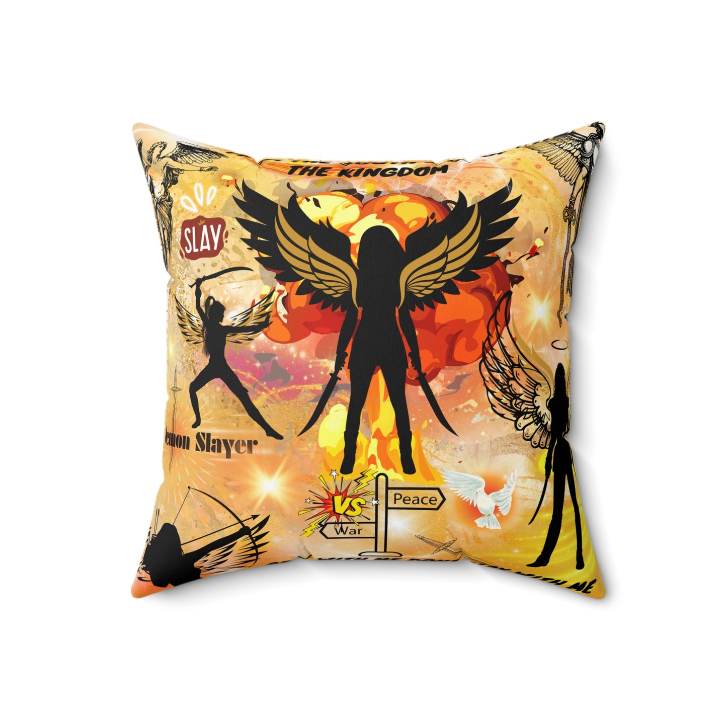 From The South Side Of The Kingdom Spun Polyester Square Pillow