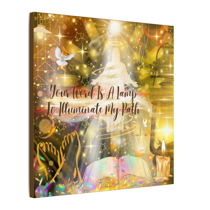 Your Word - Inspirational Wall Art, Custom Canvas Print, Home Decor, Motivational Quote, Spiritual Artwork, Wall Decor Gift