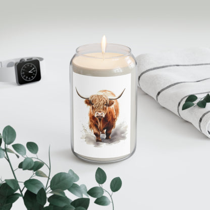 Highland Cow 3 Scented Candle, 13.75oz