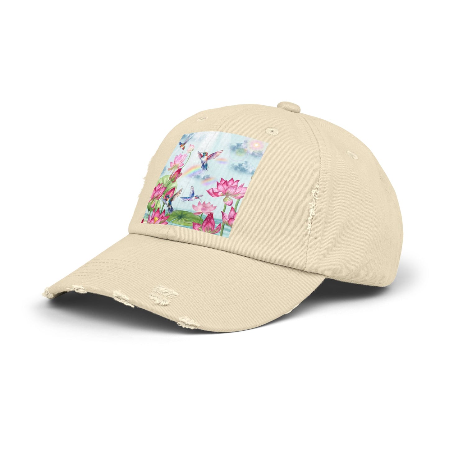 Sipping On Sunshine Unisex Distressed Cap