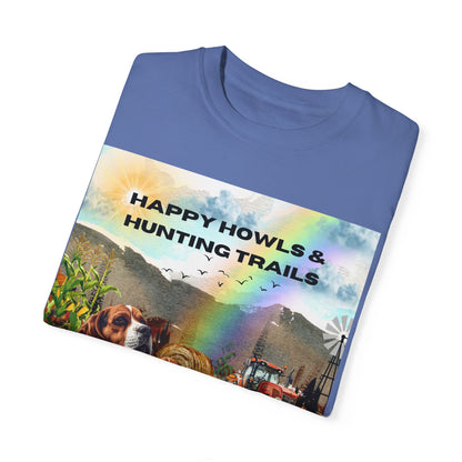 Happy Howls Unisex Garment-Dyed T-shirt