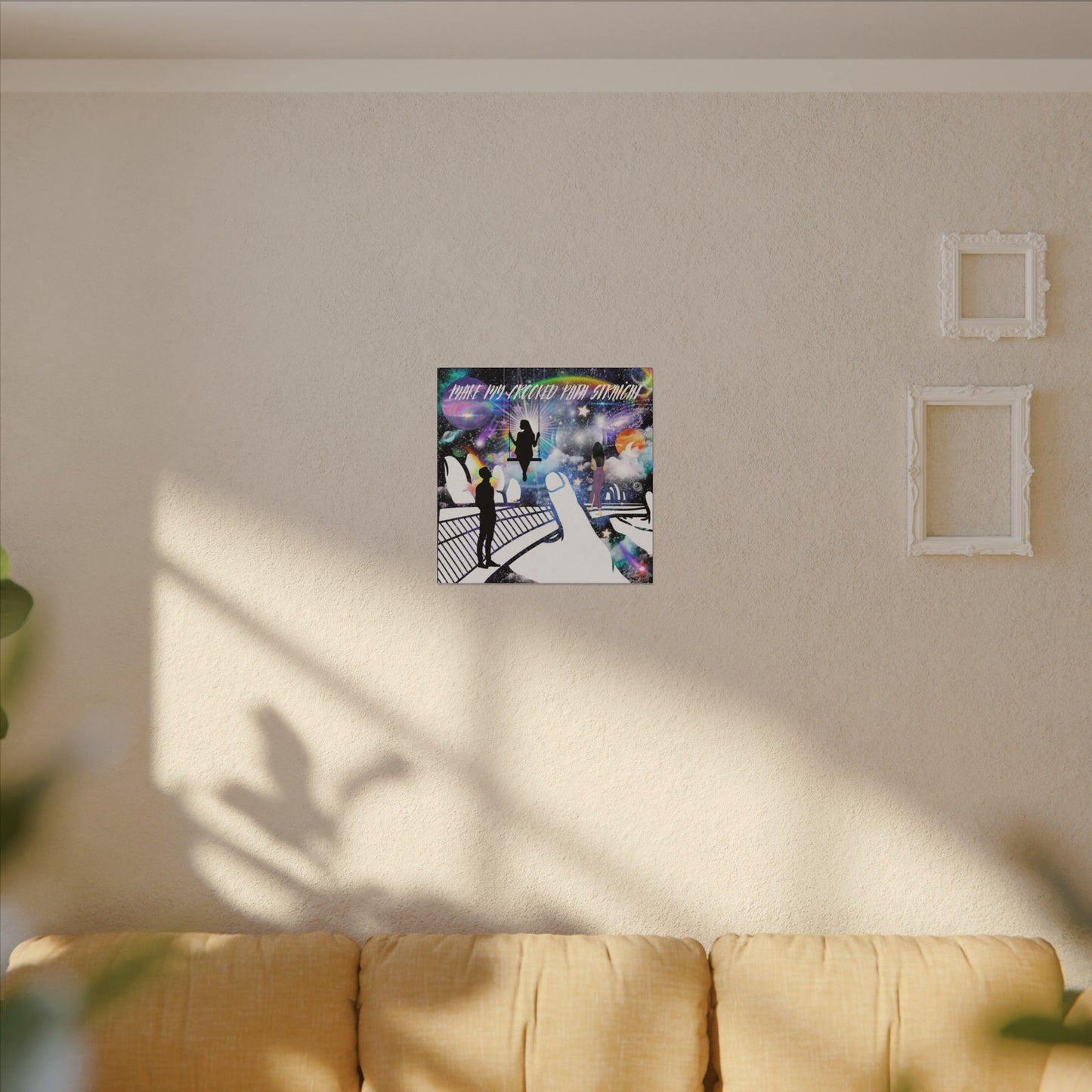 In His Hands - Cosmic Wall Art Canvas Print, Home Decor, Inspirational Decor, Galaxy Artwork, Unique Gift for Space Lovers, Abstract Art