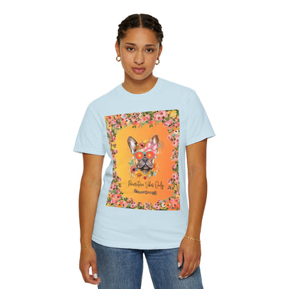 Pawsitive Vibes Only Unisex Garment-Dyed T-shirt