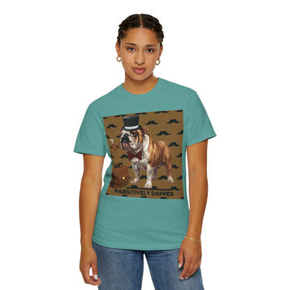 Pawsitively Dapper Unisex Garment-Dyed T-shirt