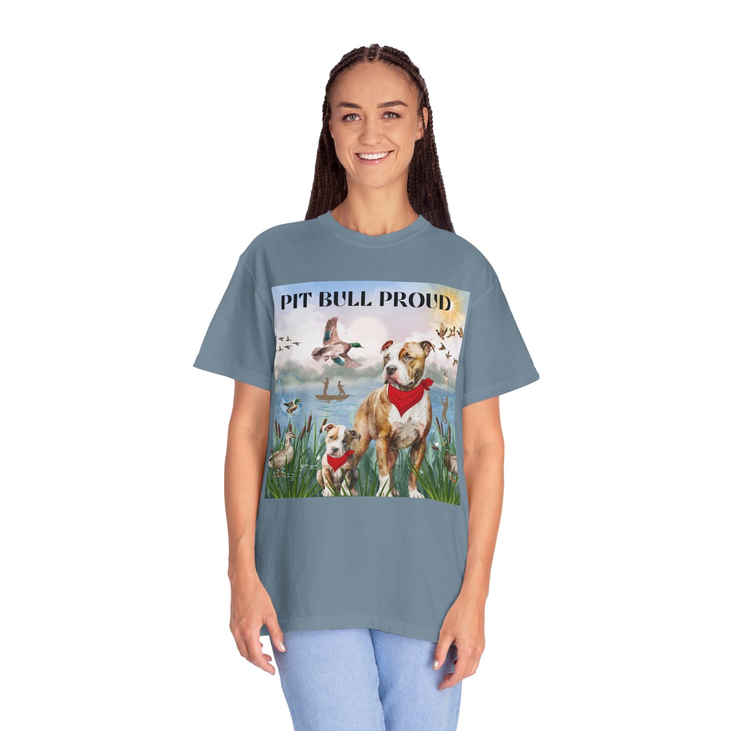 Pit Bull Proud Unisex Garment-Dyed T-shirt