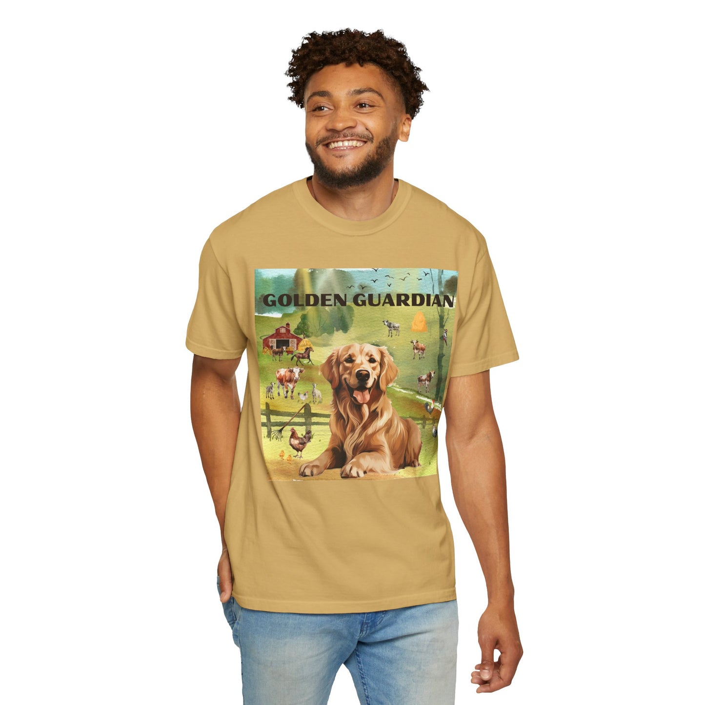 Golden Guardian Unisex Garment-Dyed T-shirt