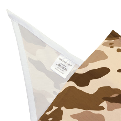 Pet Bandana Camo Tan