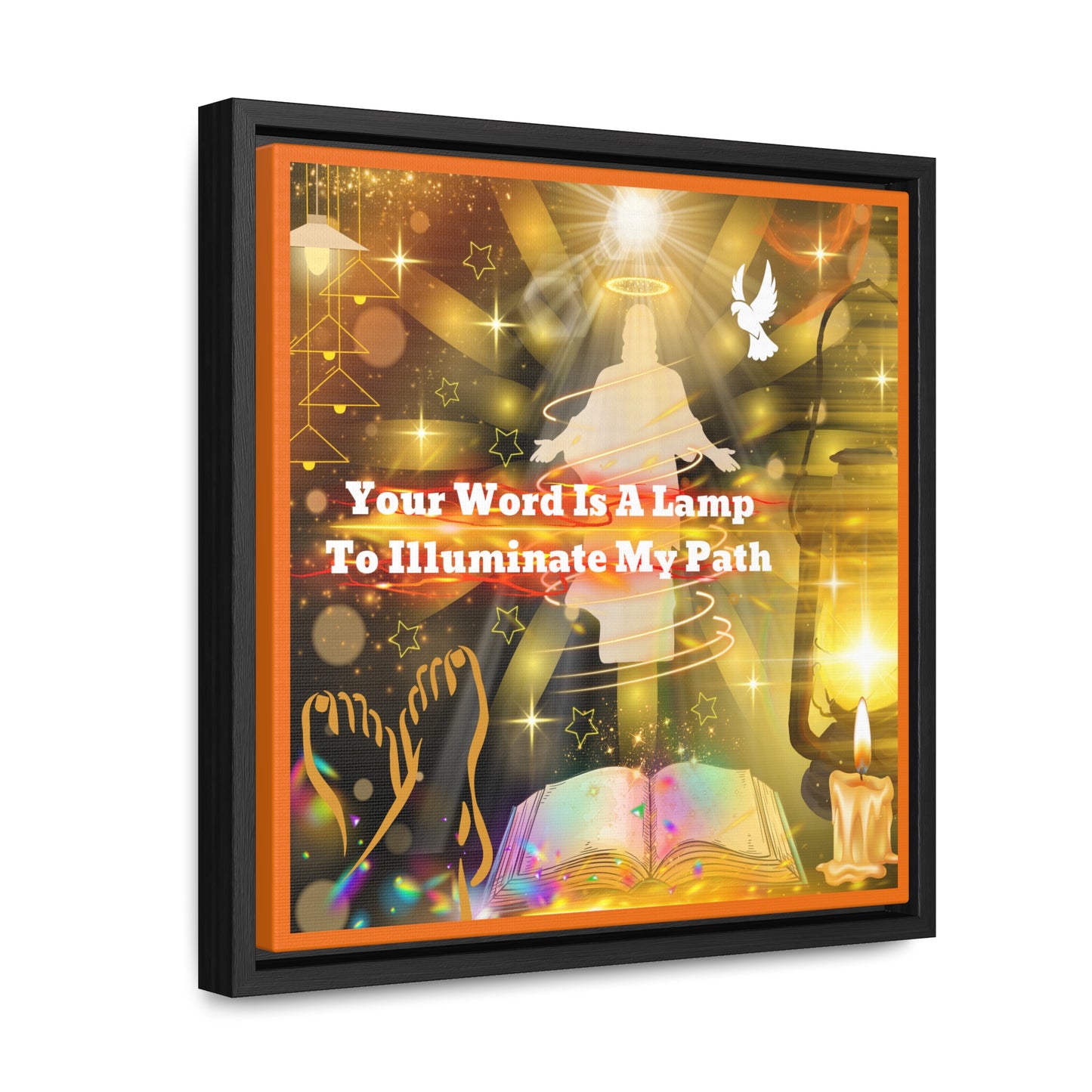 Your Word Gallery Canvas Wraps, Square Frame