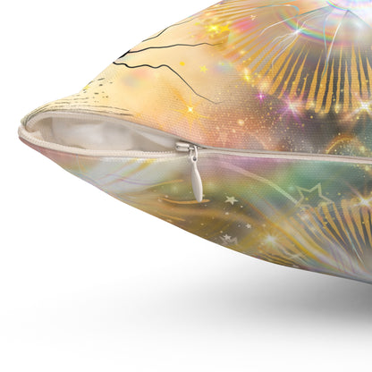 Don't Worry Spun Polyester Square Pillow