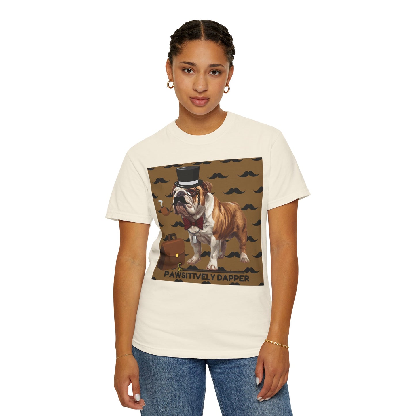 Pawsitively Dapper Unisex Garment-Dyed T-shirt