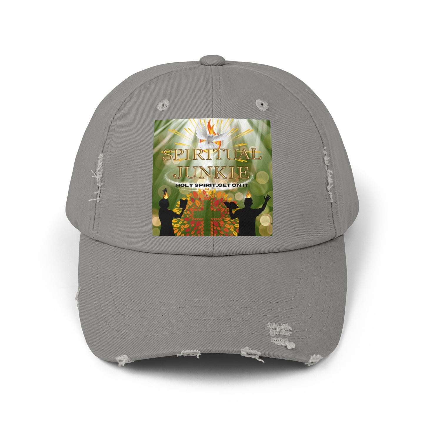 Spiritual Junkie Unisex Distressed Cap