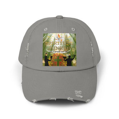 Spiritual Junkie Unisex Distressed Cap