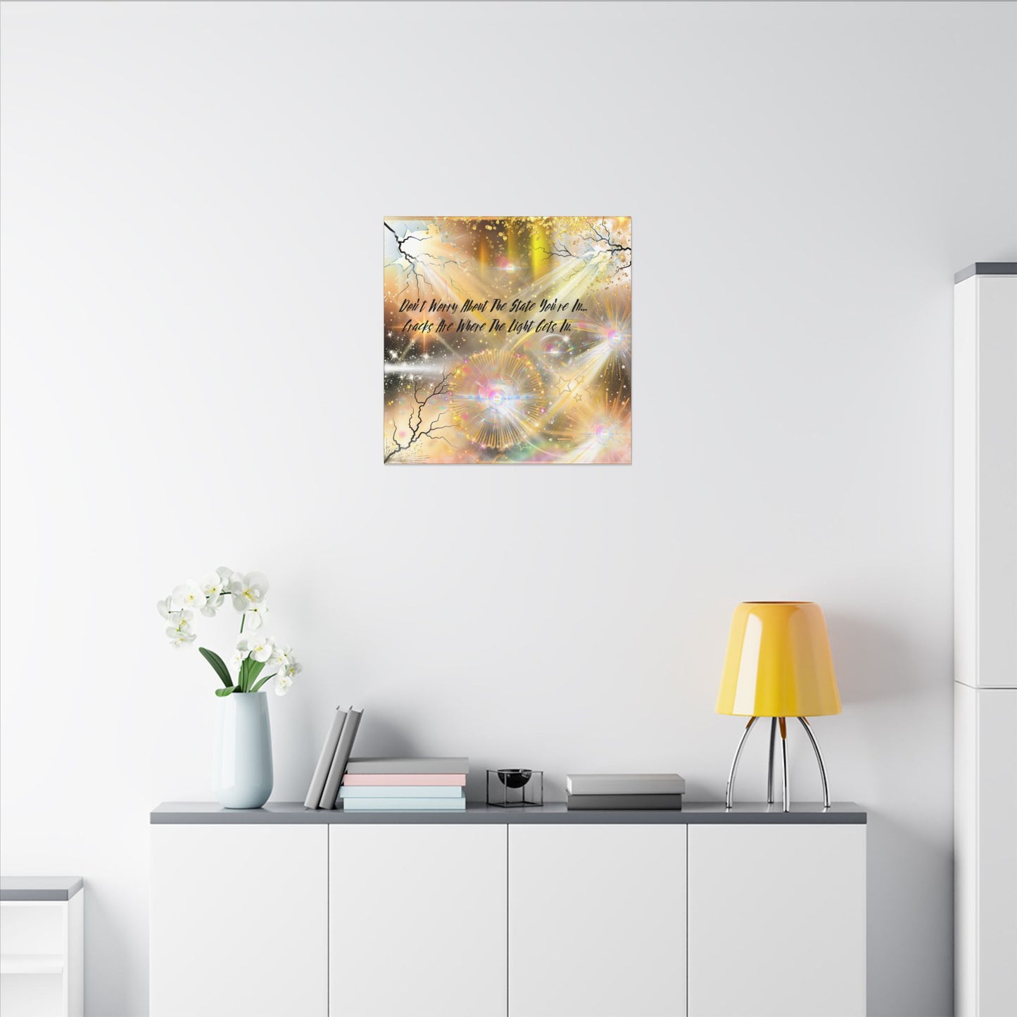Don't Worry - Inspirational Wall Art, Motivational Decor, Home Office Artwork, Uplifting Canvas, Modern Room Statement
