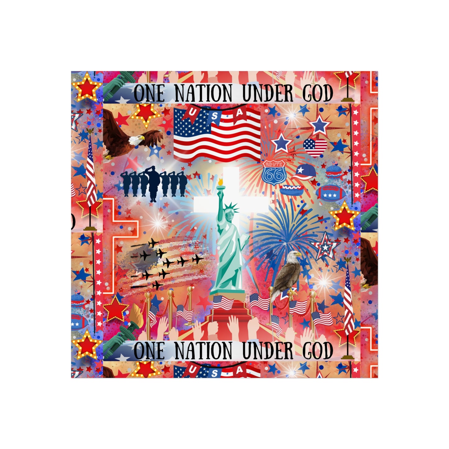 One Nation Under God Fine Art Poster