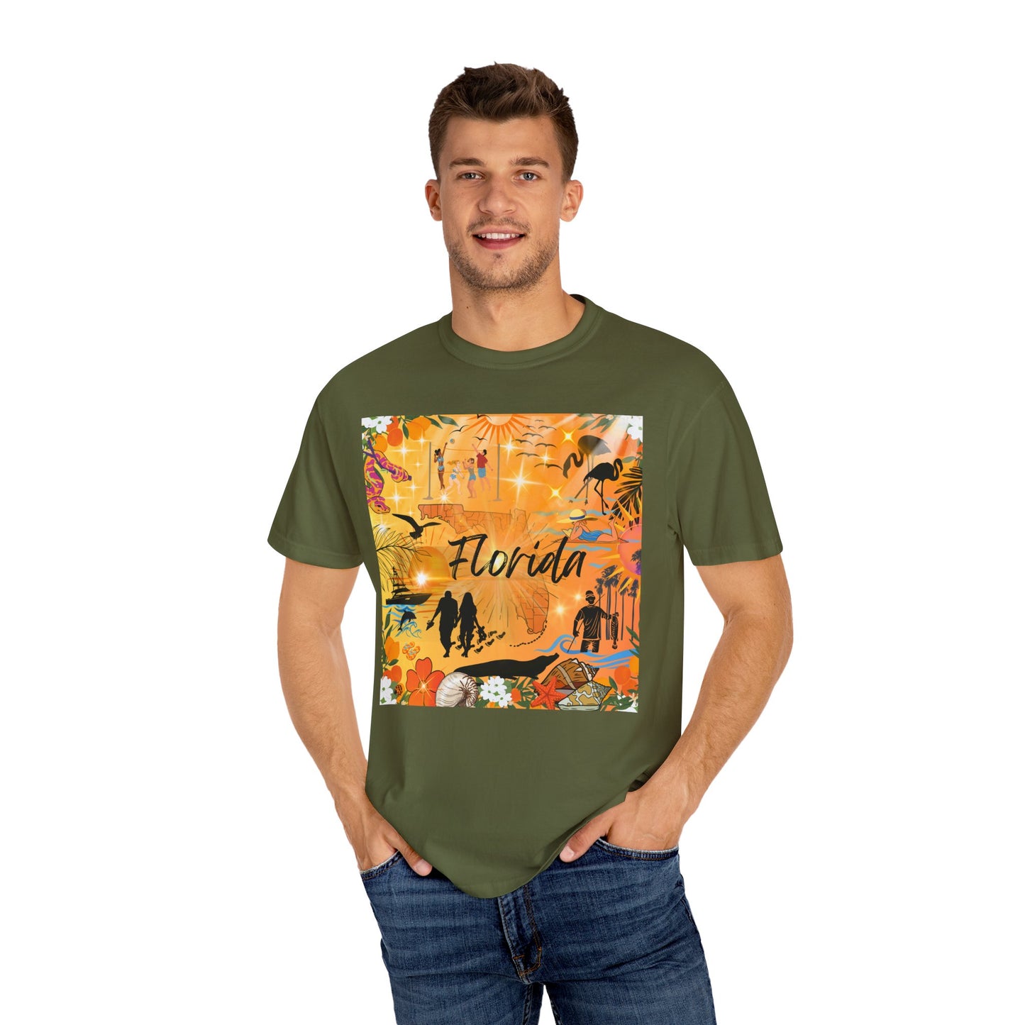 Florida Unisex Garment-Dyed T-shirt