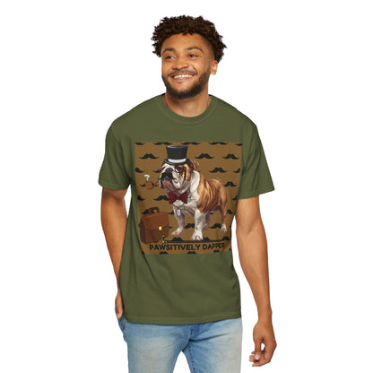 Pawsitively Dapper Unisex Garment-Dyed T-shirt