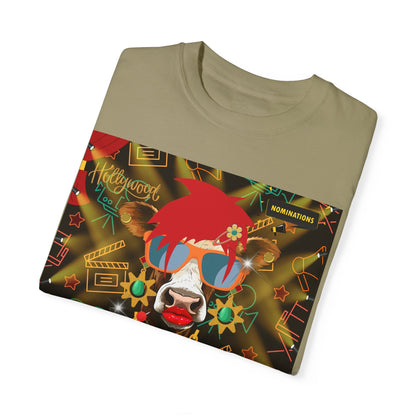 Udderly Glamorous Moo-vie Star Unisex Garment-Dyed T-shirt