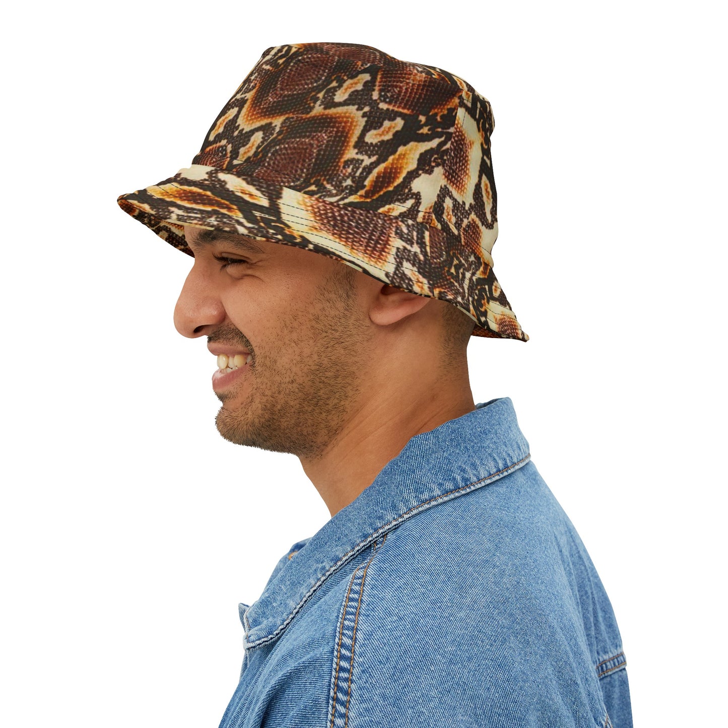 Bucket Hat (AOP) Python Brown