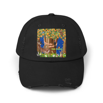 Tree Hugger Unisex Distressed Cap