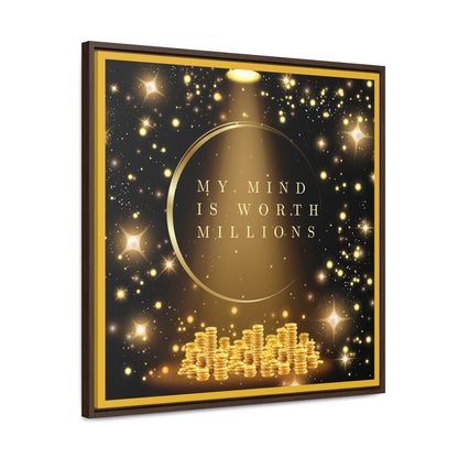 My Mind Is Worth Millions Canvas Wall Art