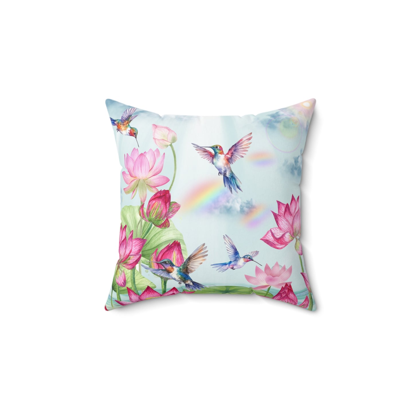 Sipping On Sunshine Spun Polyester Square Pillow