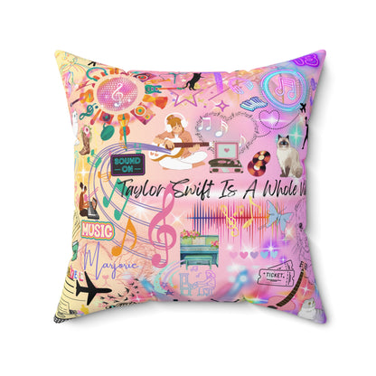 Taylor Swift Is A Whole Vibe Spun Polyester Square Pillow