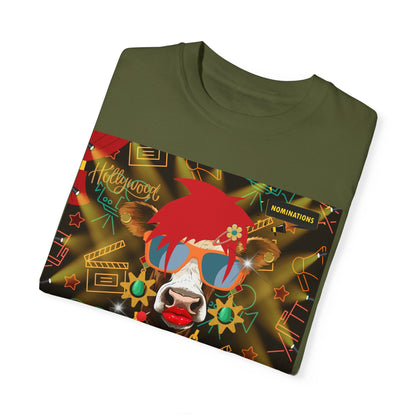Udderly Glamorous Moo-vie Star Unisex Garment-Dyed T-shirt