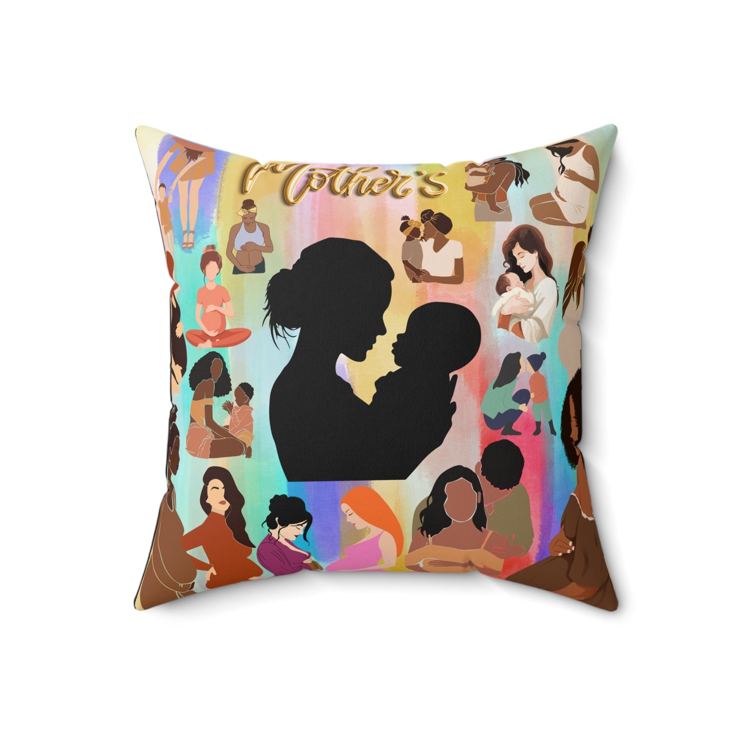 Mothers Spun Polyester Square Pillow