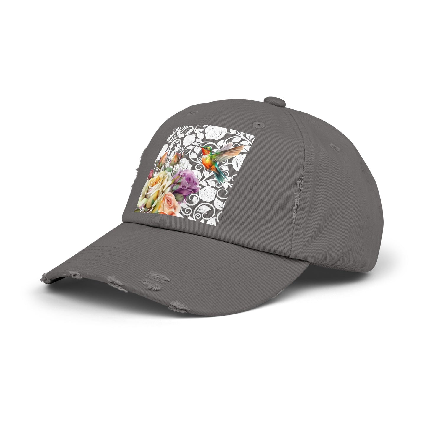 Hummingbird 2 Unisex Distressed Cap