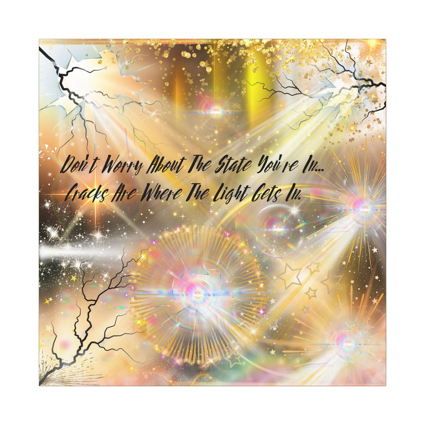 Don't Worry - Inspirational Wall Art, Motivational Decor, Home Office Artwork, Uplifting Canvas, Modern Room Statement