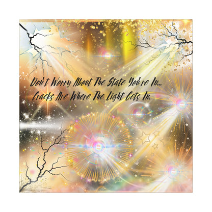 Don't Worry - Inspirational Wall Art, Motivational Decor, Home Office Artwork, Uplifting Canvas, Modern Room Statement