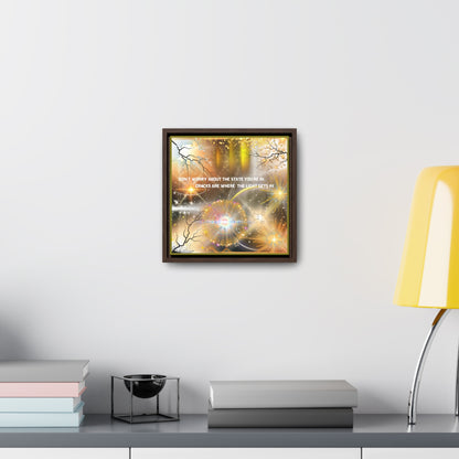 Don't Worry About What State You're In Cracks Are Where The Light Gets In Canvas Wall Art