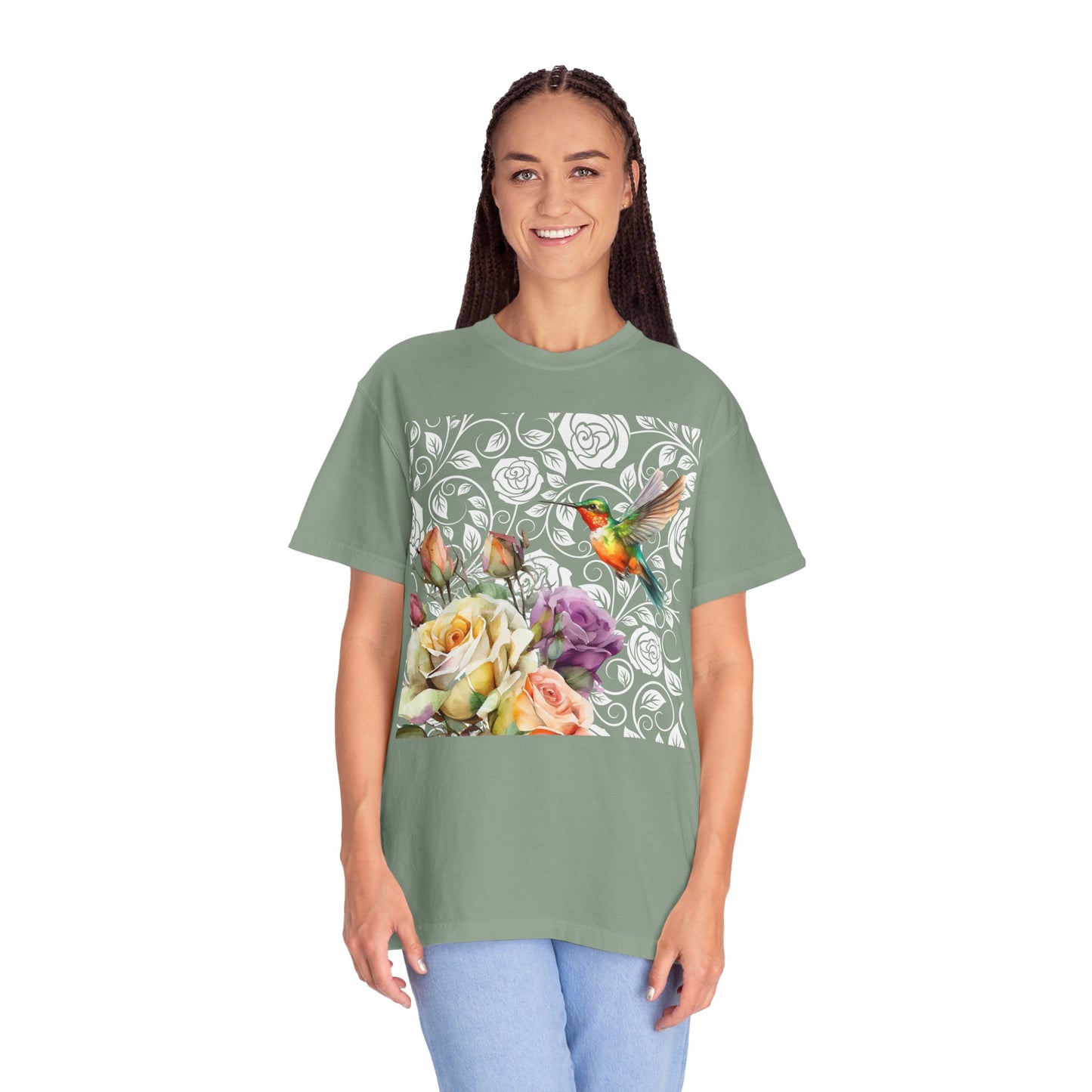 Hummingbird 2 Unisex Garment-Dyed T-shirt