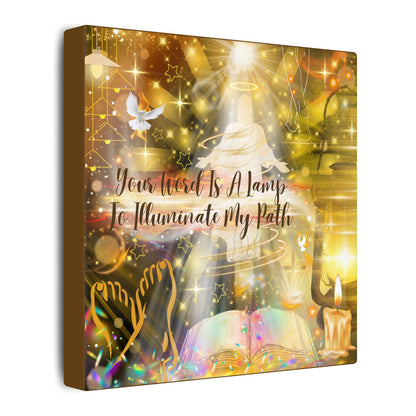 Your Word - Inspirational Wall Art, Custom Canvas Print, Home Decor, Motivational Quote, Spiritual Artwork, Wall Decor Gift