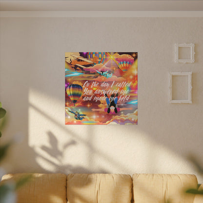 You Answered Me - Inspirational Canvas Wall Art