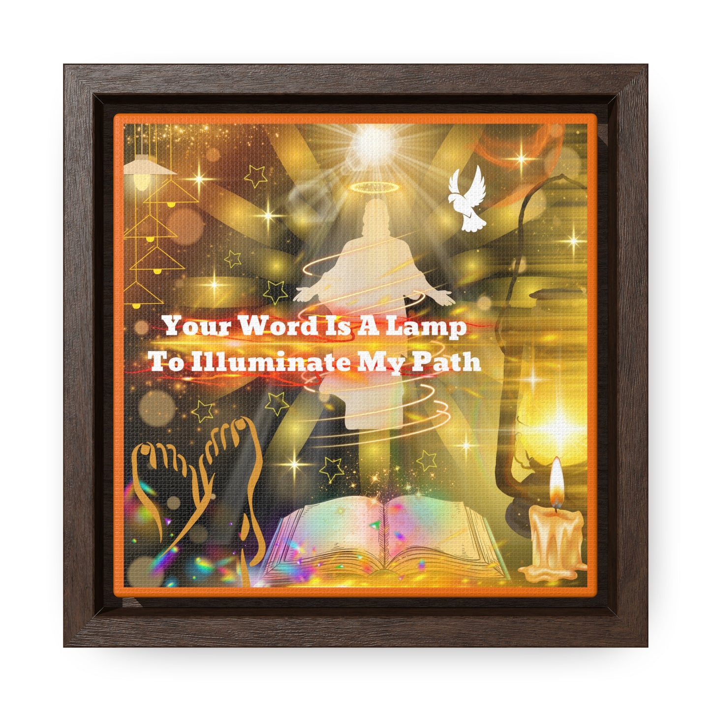 Your Word Gallery Canvas Wraps, Square Frame