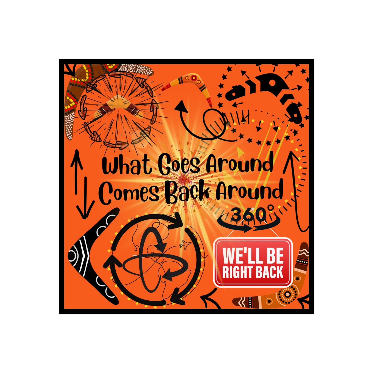 What Goes Around Comes Back Around Fine Art Posters